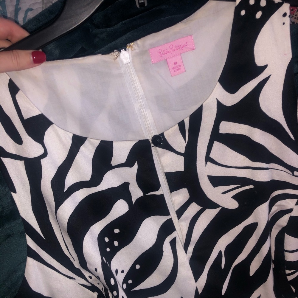 Lilly Pulitzer Black dress size 10 - Picture 6 of 9